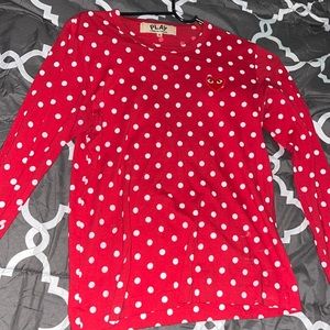 Comme Des Garçons Play long sleeve polka-dot T-shirt